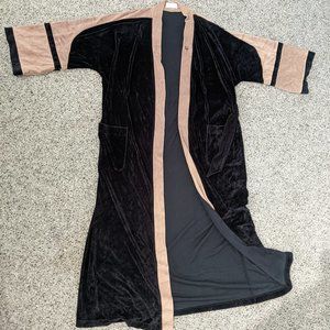 VTG Christian Dior Monsieur Men's Black and Tan Robe OSFM